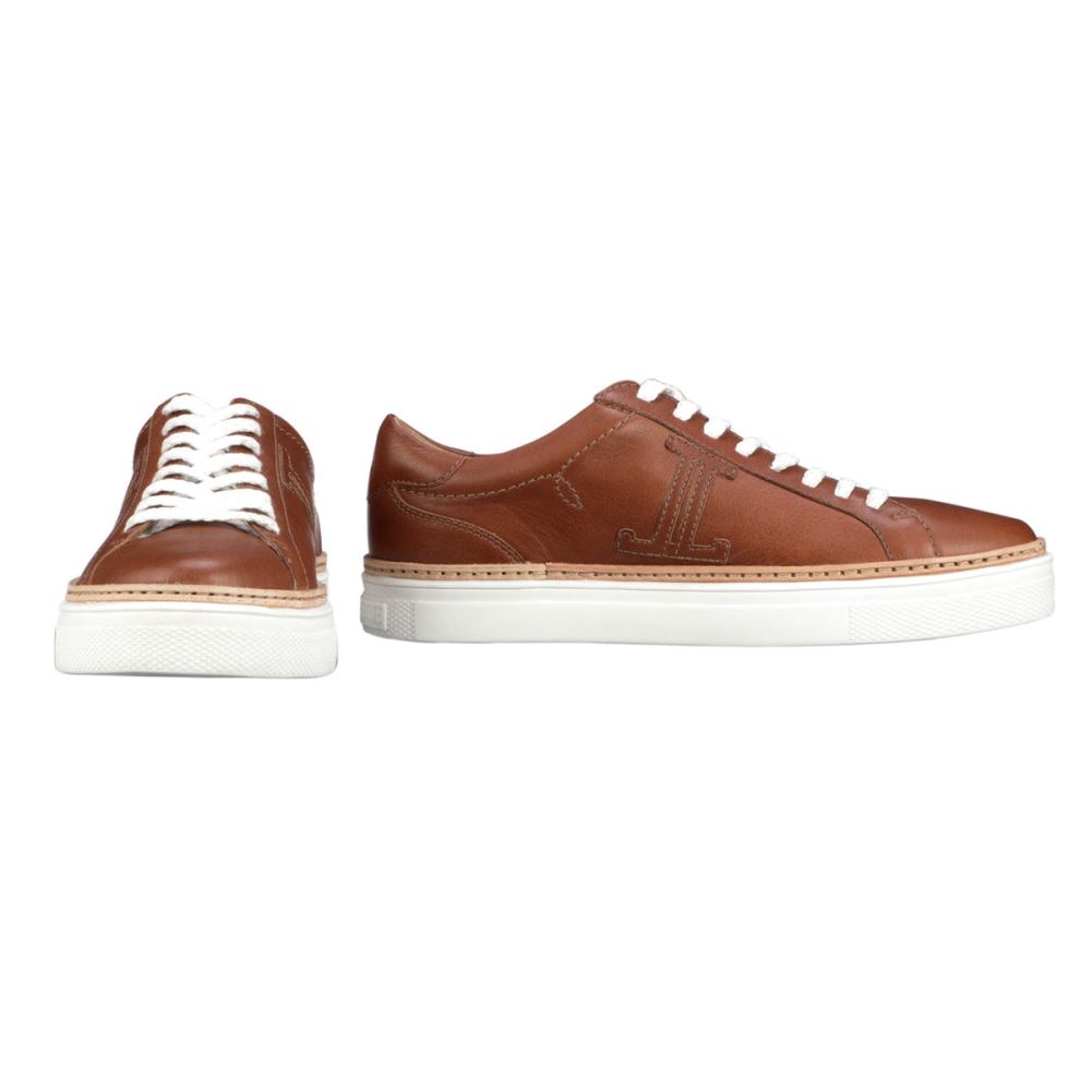 Lucchese Double L lace Up Sneaker - Whiskey