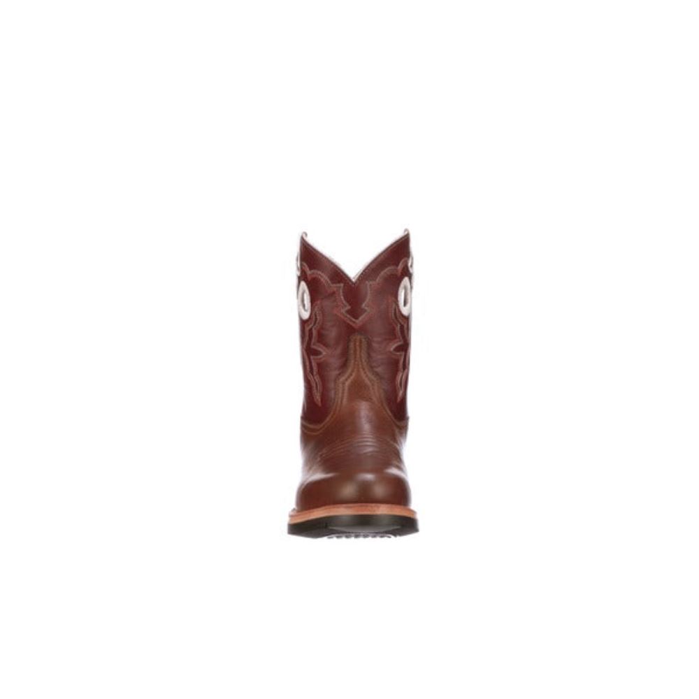 Lucchese Ruth Short - Tan + Red