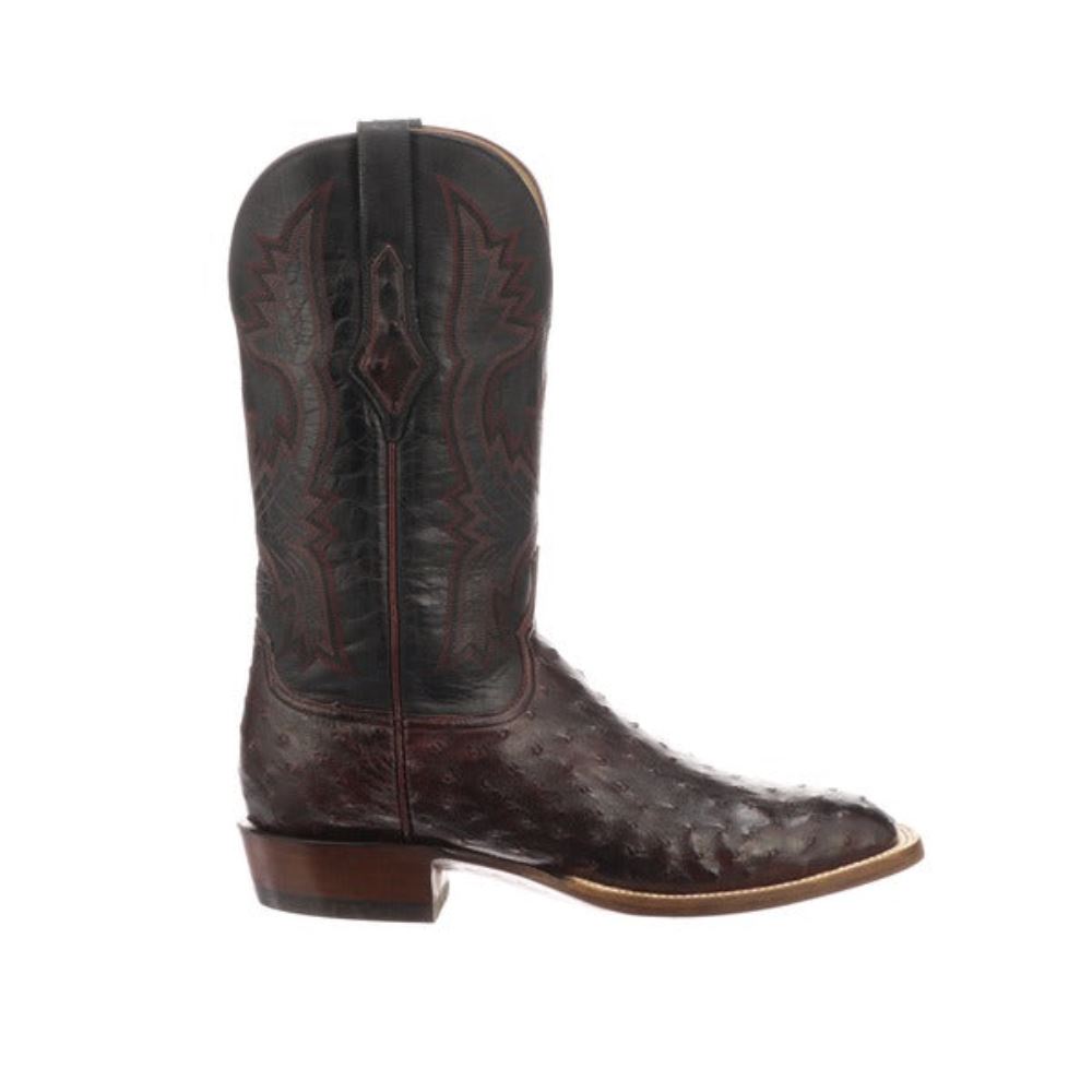 Lucchese Cliff - Black Cherry + Black