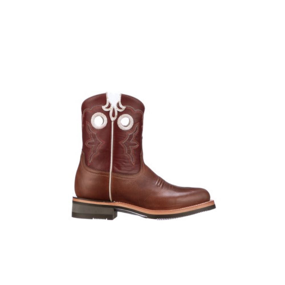 Lucchese Ruth Short - Tan + Red