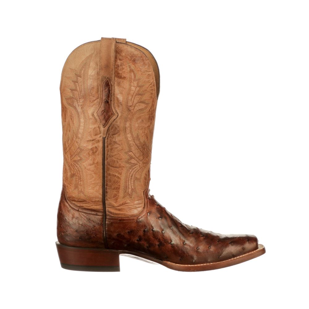 Lucchese Cliff - Chocolate + Tan