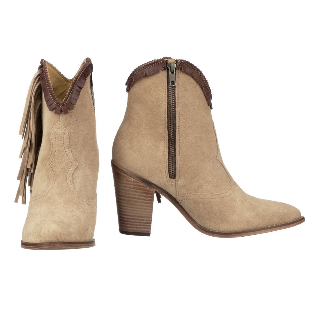 Lucchese Sofia Fringe - Camel