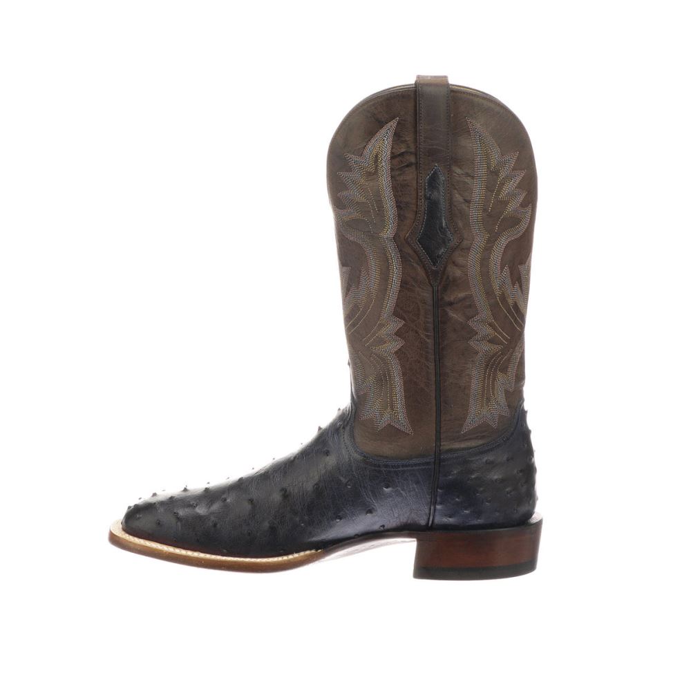 Lucchese Cliff - Navy + Chocolate