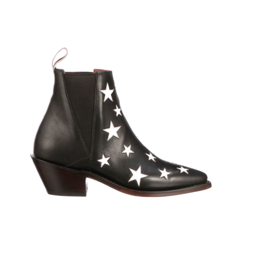 Lucchese Estrella Chelsea - Black + White