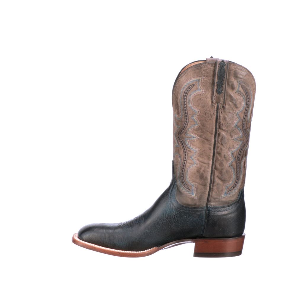 Lucchese Cecil Exotic - Navy