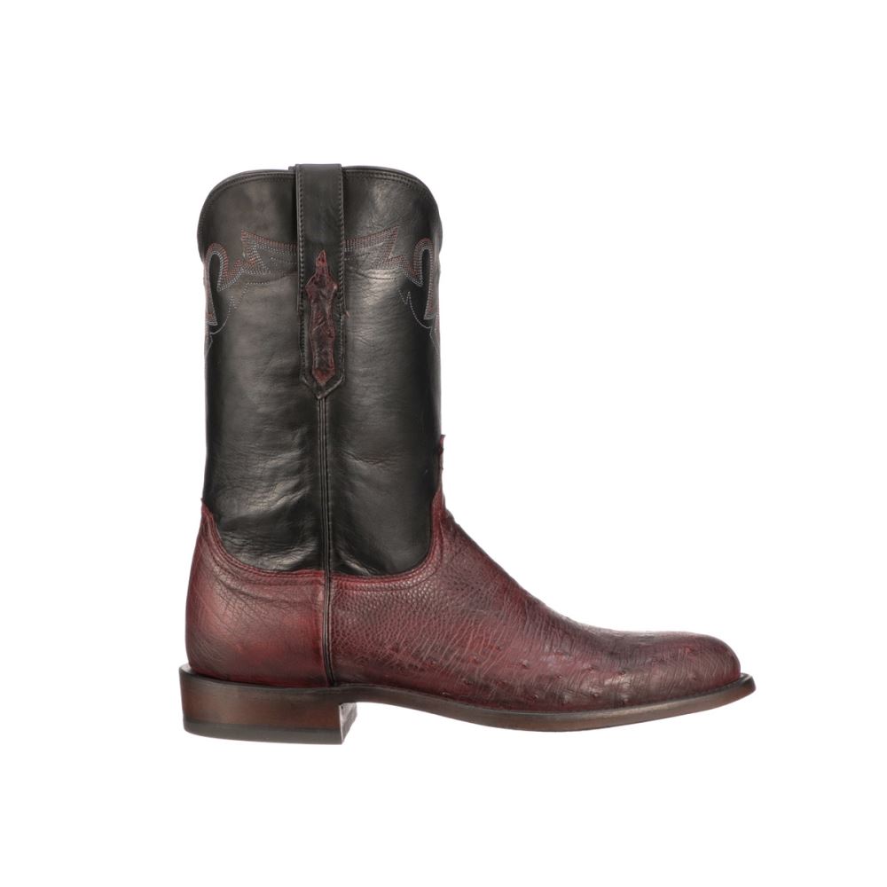 Lucchese Sunset Exotic - Black Cherry
