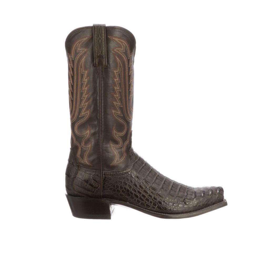 Lucchese Walter - Barrel Brown + Chocolate