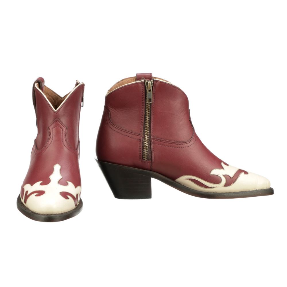 Lucchese Rosa Zip - Red