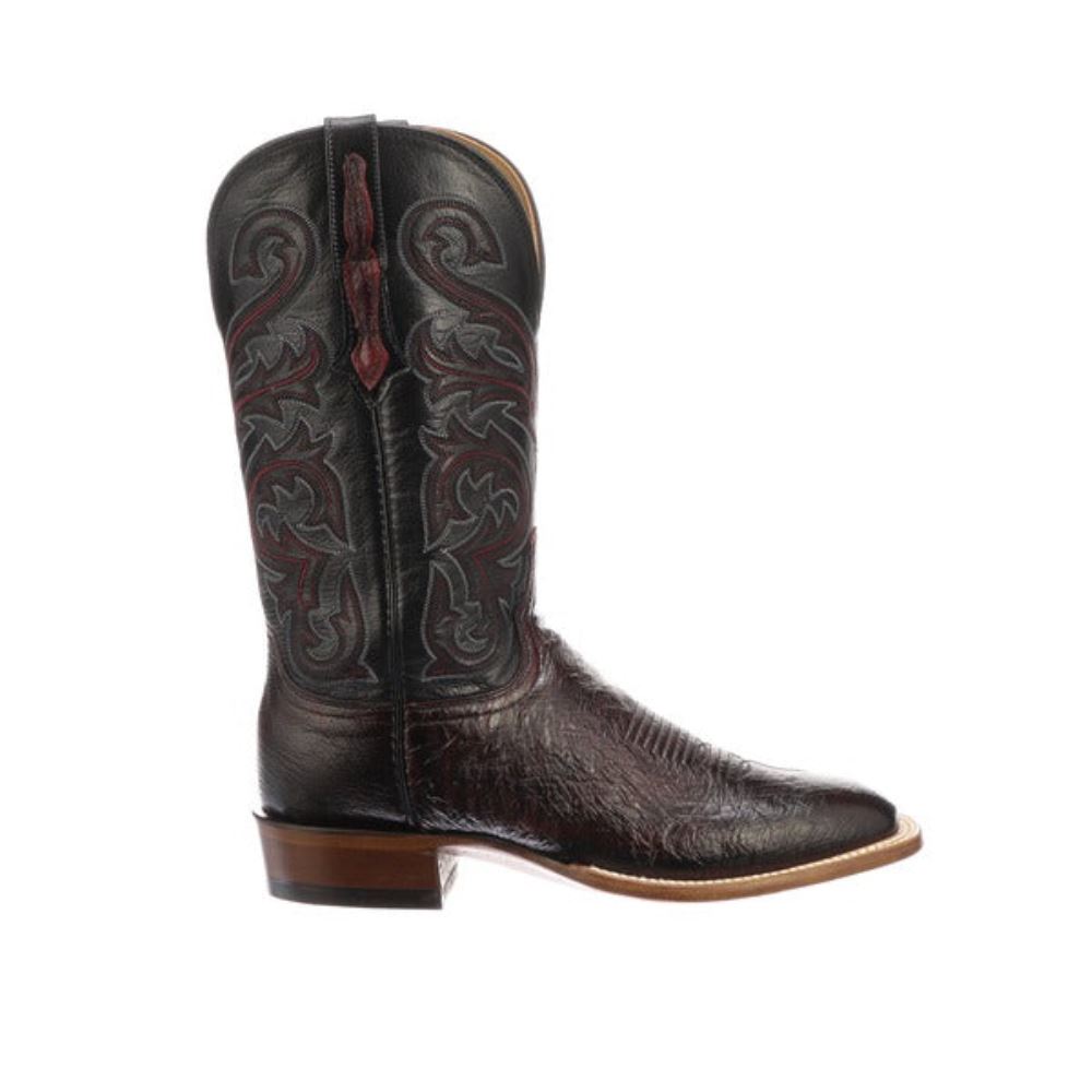 Lucchese Lance - Black Cherry + Black