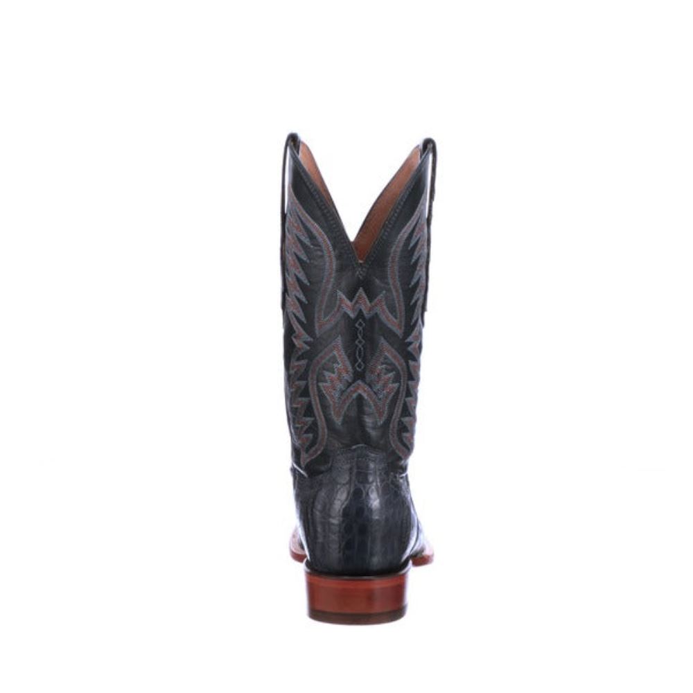 Lucchese Bryan Exotic - Denim + Sangria