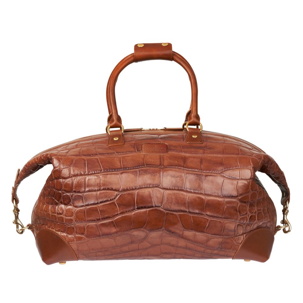 Lucchese Giant Gator Duffel –Small - Cognac