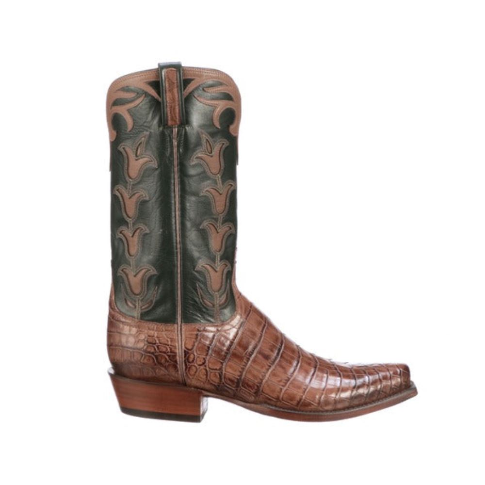 Lucchese Tulip Exotic - Mink + Green