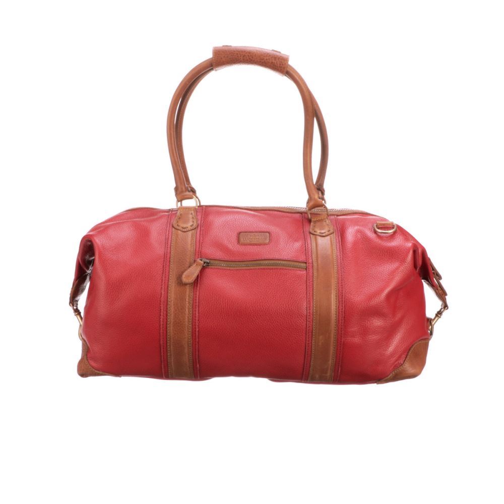 Lucchese Frances Overnight Duffel - Red