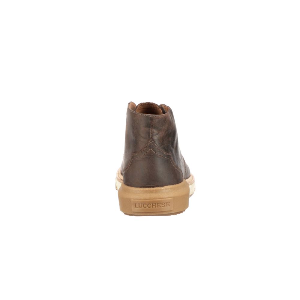 Lucchese After-Ride Lace Up Chukka Boot - Chocolate