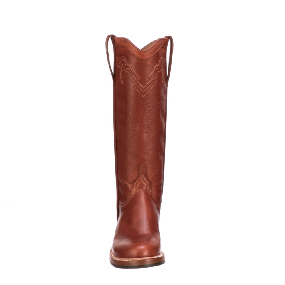 Lucchese Ladies Low top Snake Boot King Ranch Edition - Brandy