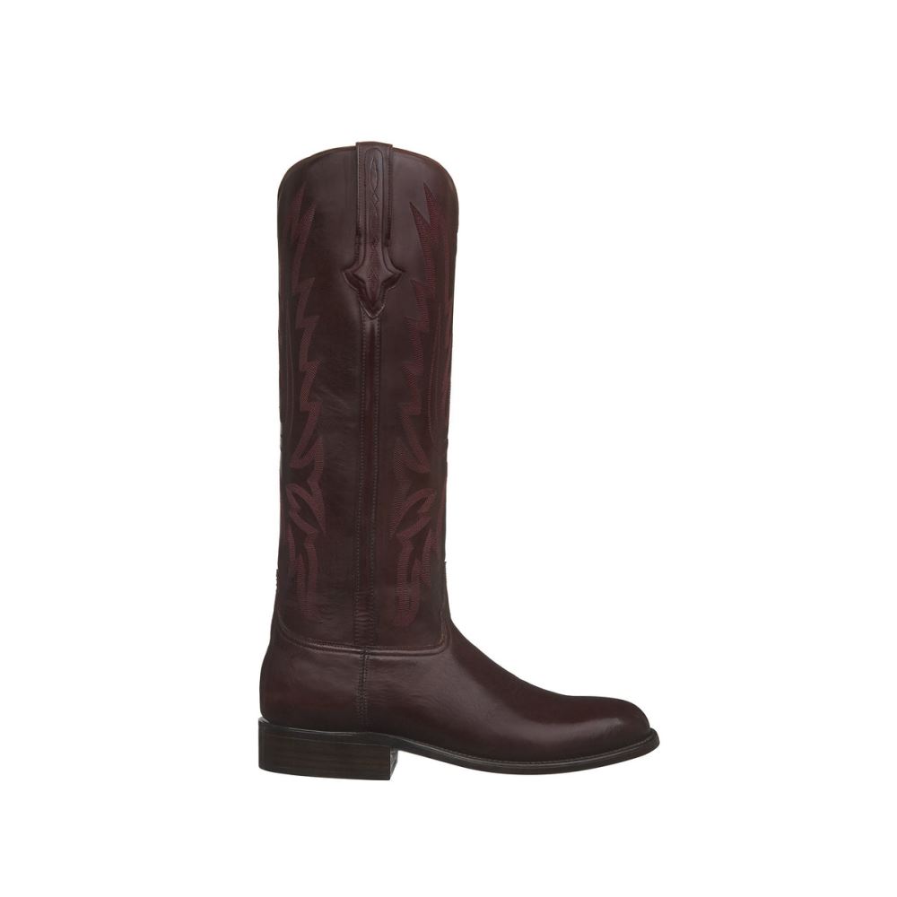Lucchese Competition Polo Boot - Cordovan