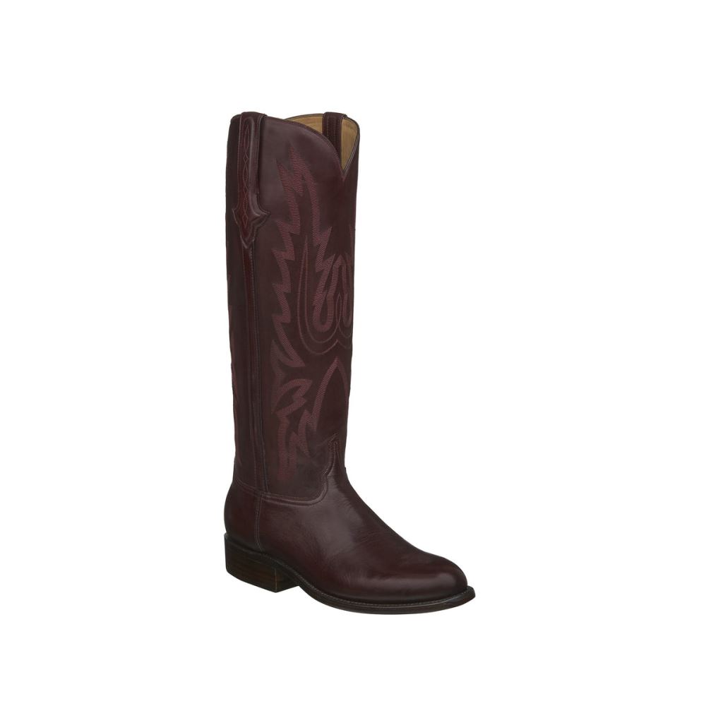 Lucchese Competition Polo Boot - Cordovan