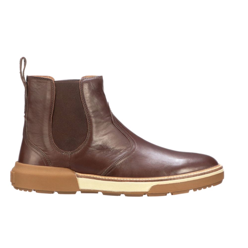Lucchese After-Ride Chelsea Boot - Whiskey + Black