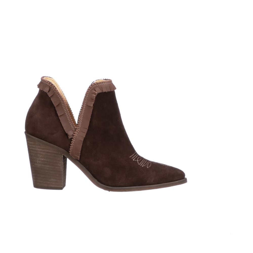 Lucchese Alma Suede - Chocolate