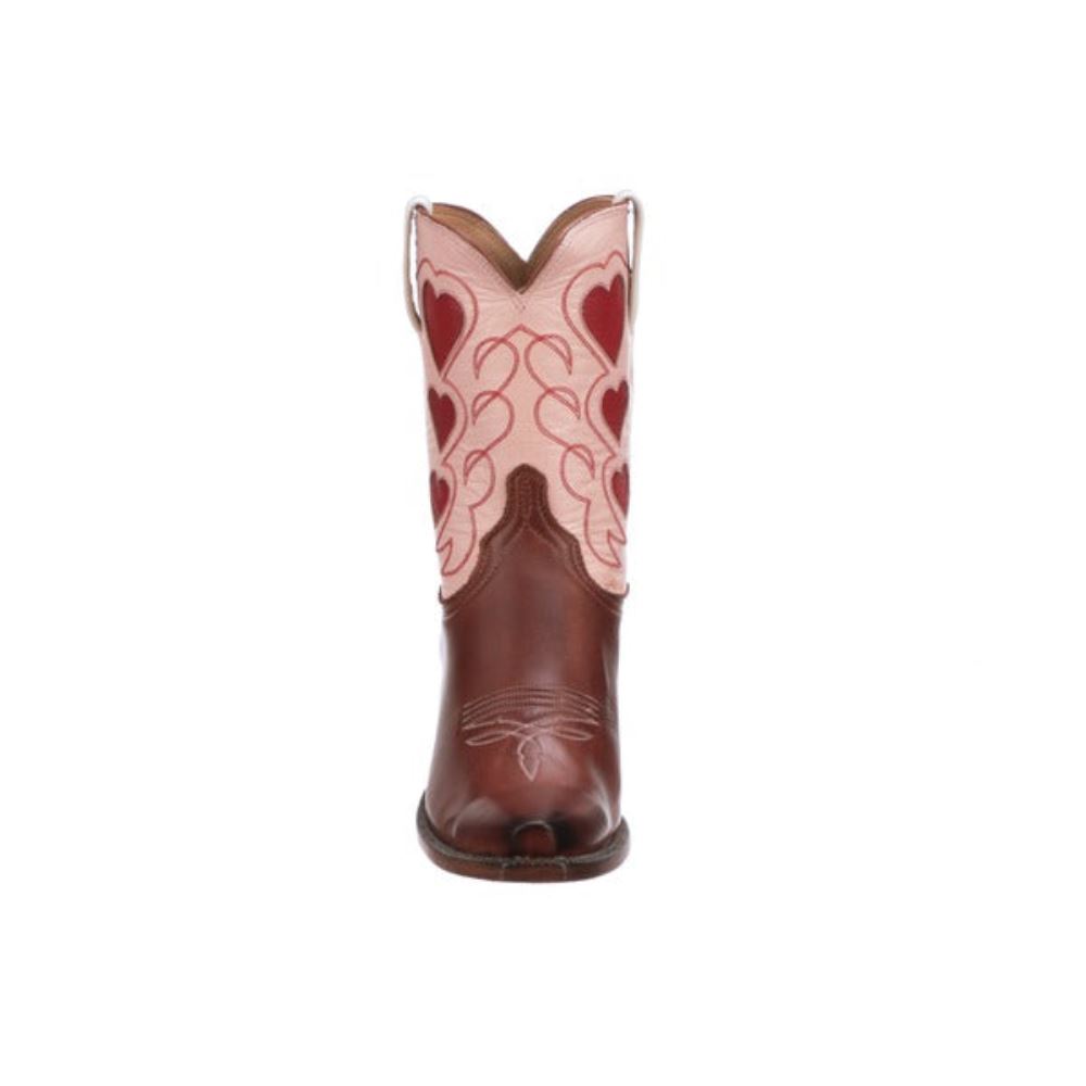 Lucchese Queen of Hearts - Rust + Pink