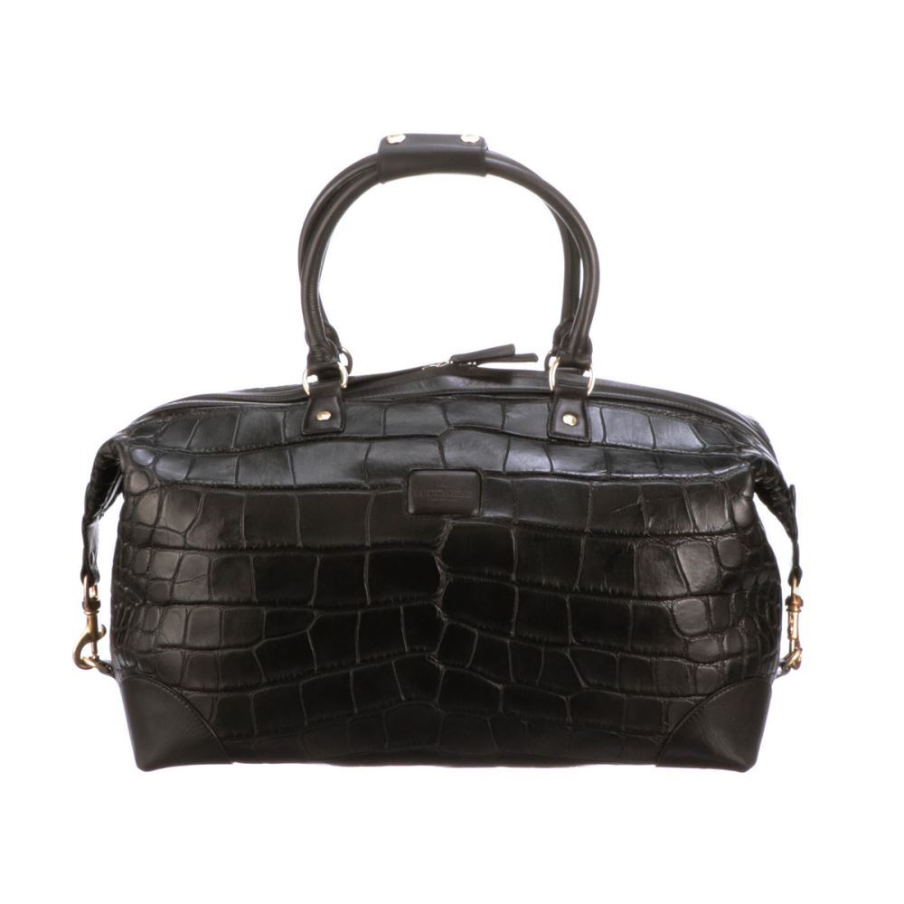 Lucchese Giant Gator Duffel - Small - Black
