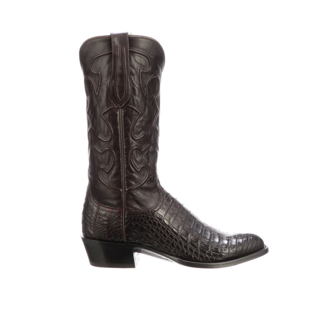 Lucchese Charles - Black Cherry + Cordovan