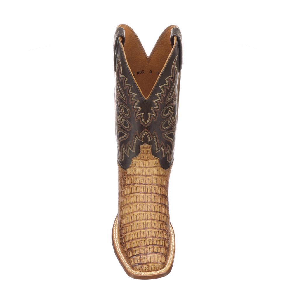 Lucchese Fisher - Tan + Chocolate