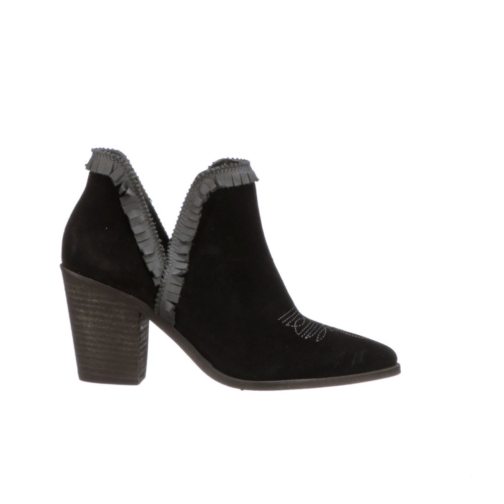 Lucchese Alma Suede - Black