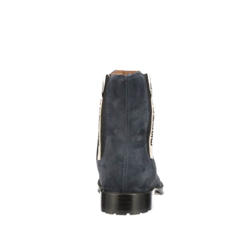 Lucchese Suede Garden Boot - Navy