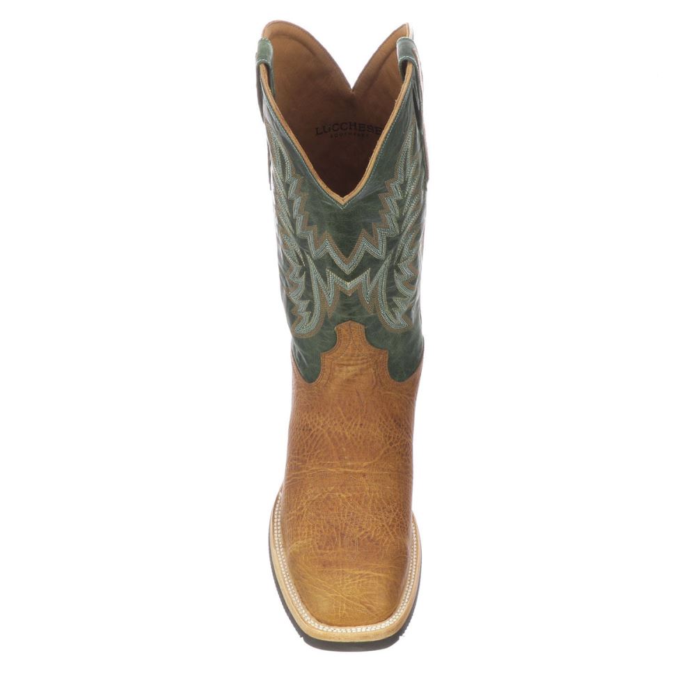 Lucchese Rudy - Cognac + Green