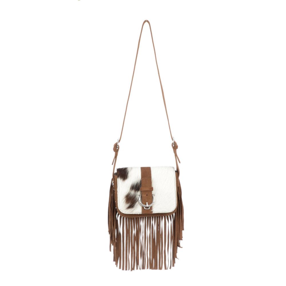 Lucchese Mini Suede Fringe Bag - Tan/Brown/White
